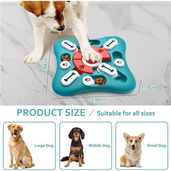 Dog Puzzle Toys, Treat Dispensing Dog Enrichment Toys for IQ Training and Brain - Picture 2 of 14